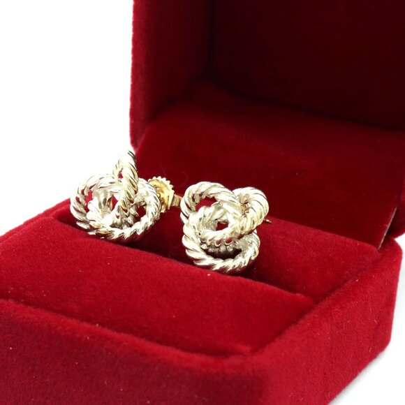 Tiffany & Co twisted rope stud earrings - Picture 2 of 4